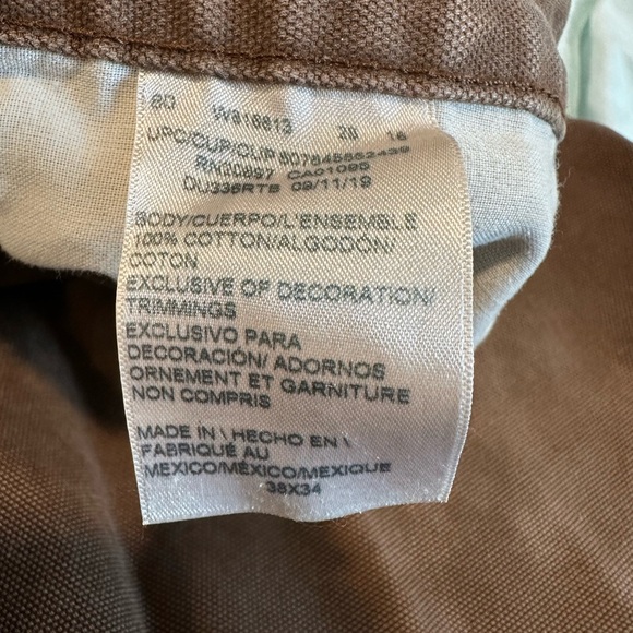 Bundle 2 Pair Dickie Work Pants. Dark chocolate brown 38x34. Duck brown 38x32. - Picture 6 of 14